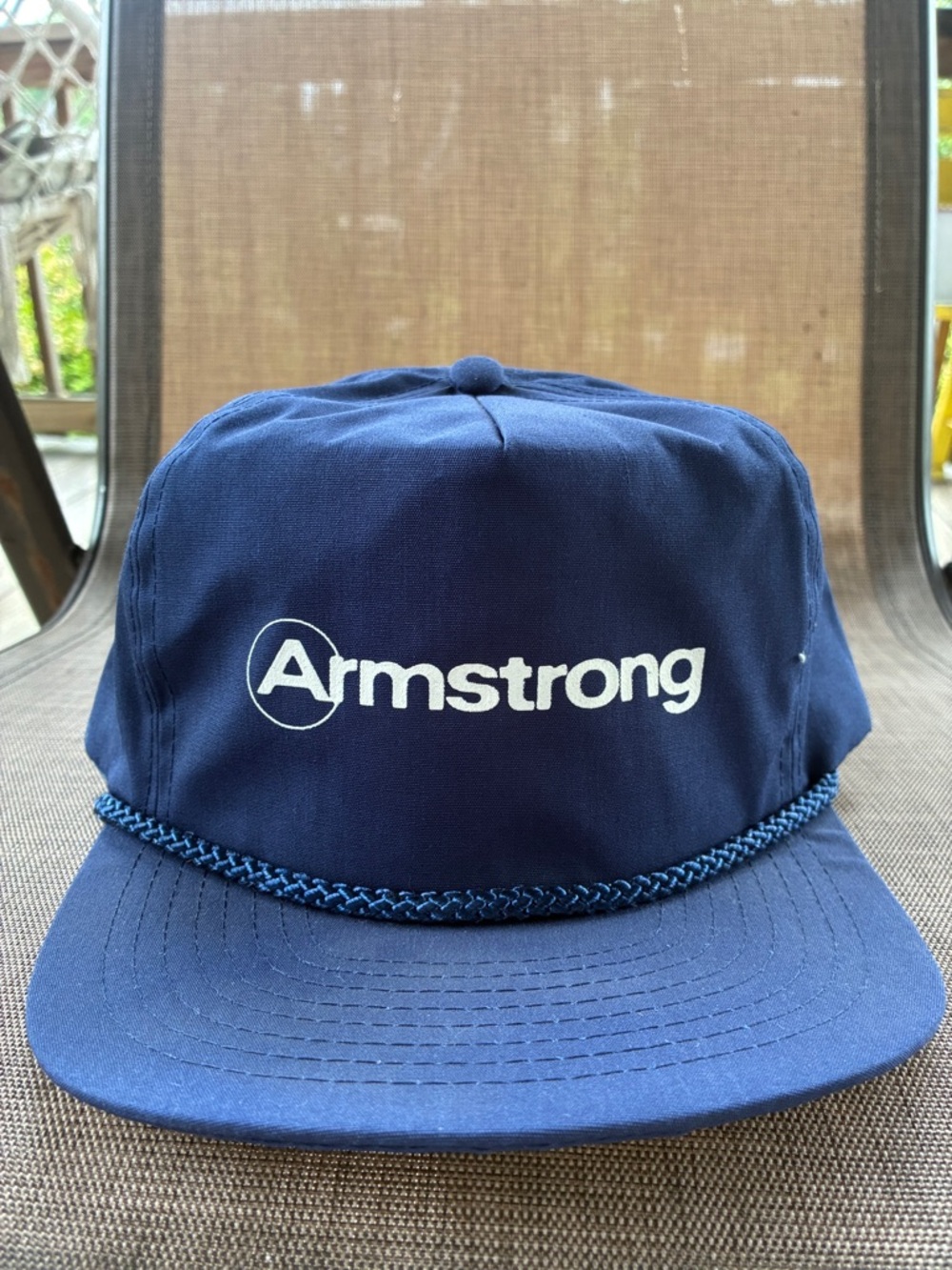 Armstrong Navy Rope-Trim Cap for Men